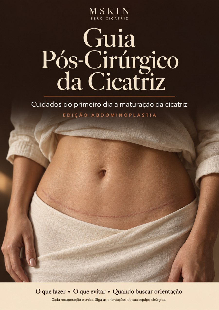 Capa do e-book Guia Pós-Cirúrgico da Cicatriz