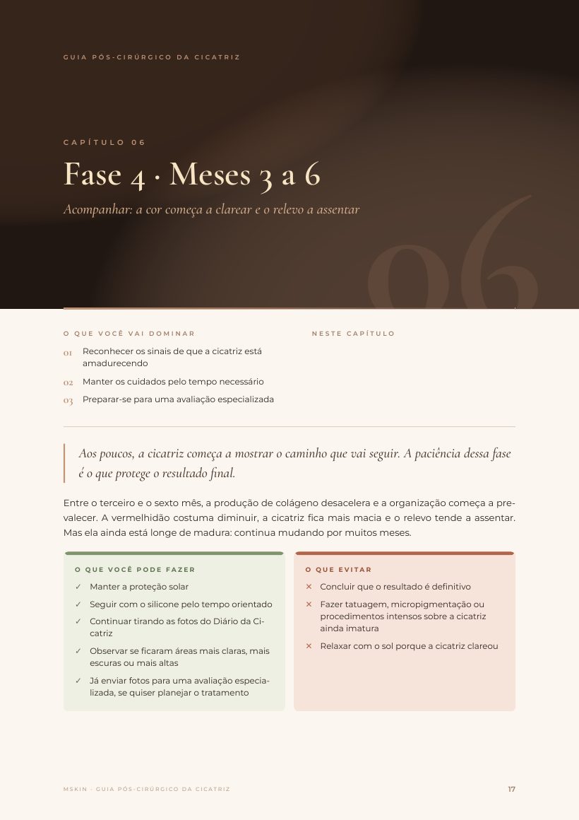 Página do e-book: Fase 4 · Meses 3 a 6
