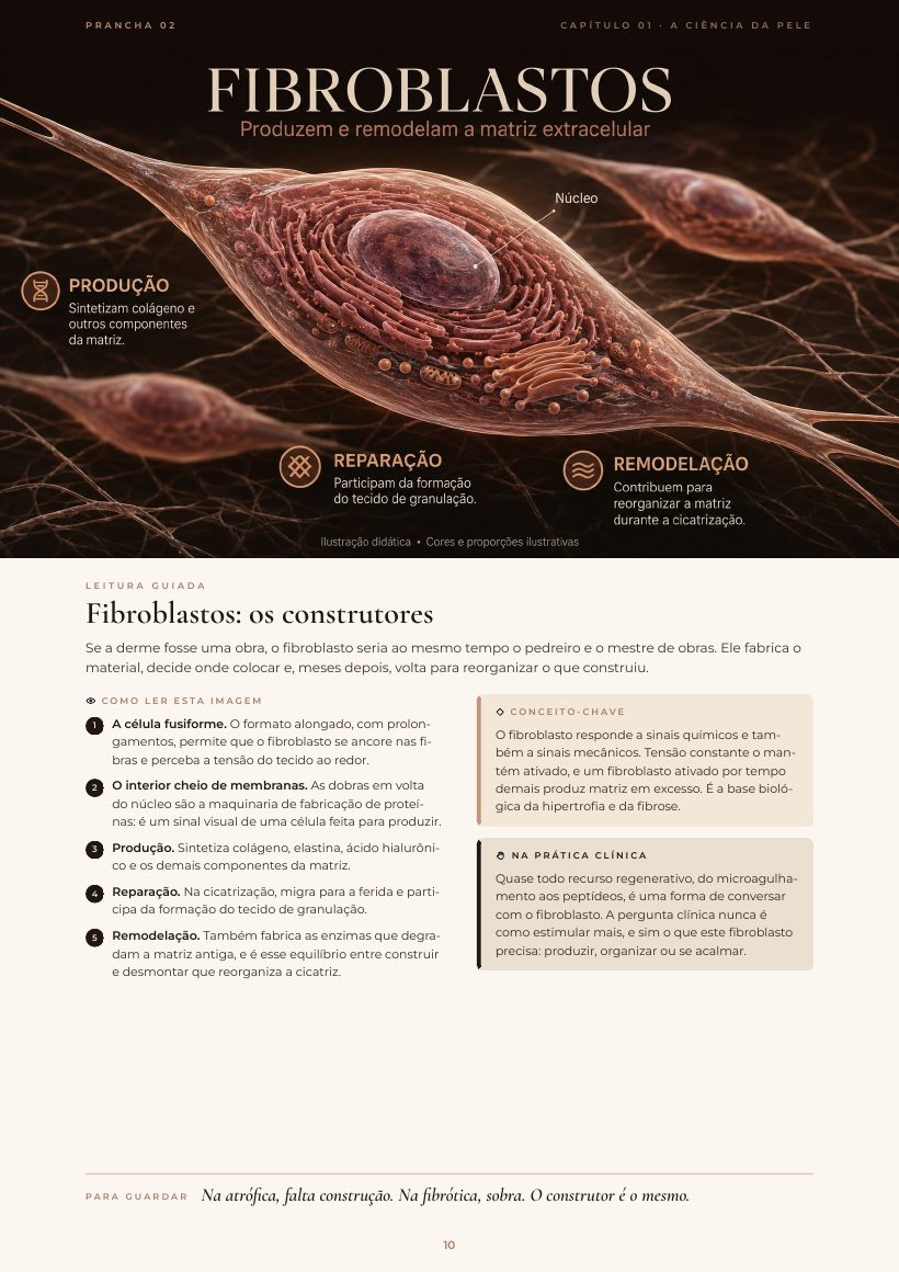 Página do e-book: Fibroblastos: os construtores