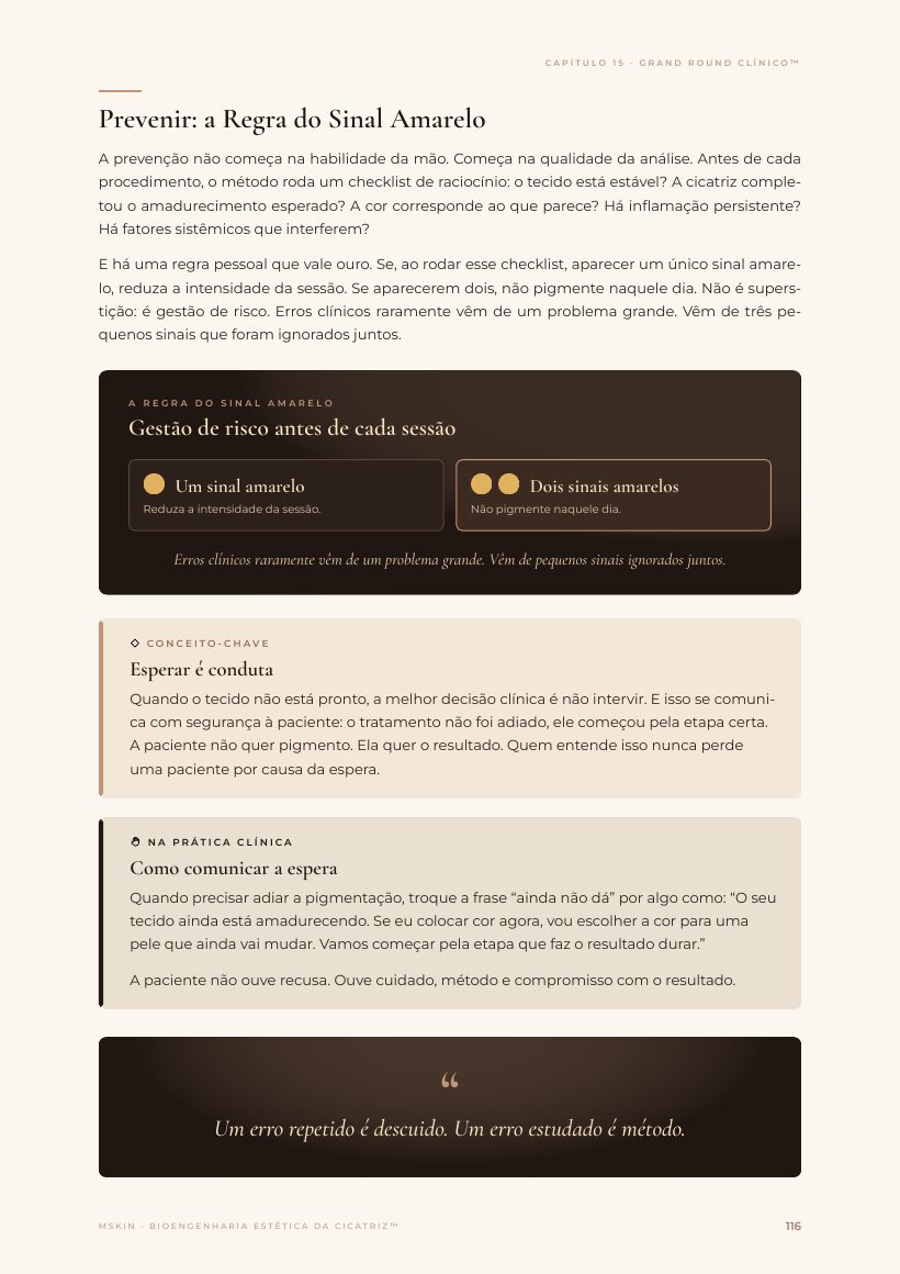 Página do e-book: A Regra do Sinal Amarelo